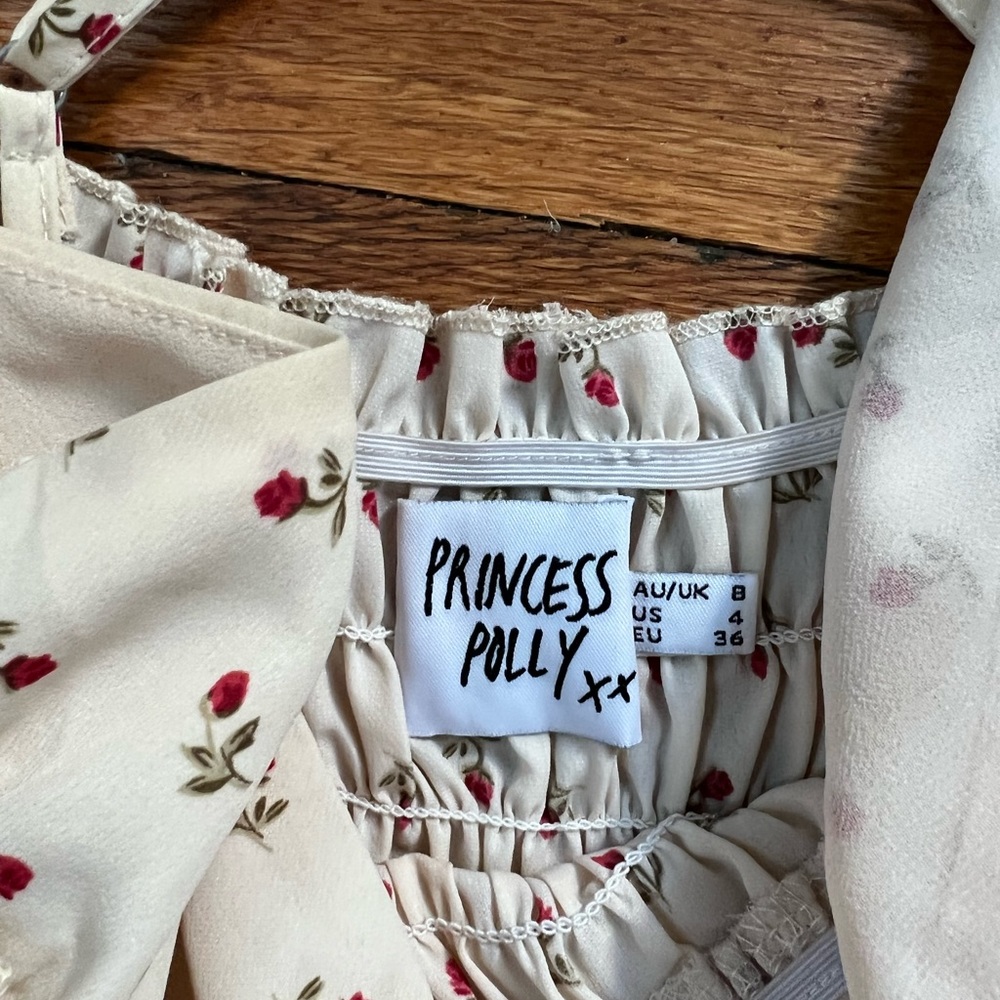 PRINCESS POLLY ROSE DRESS SIZE 4 - Picture 2 of 3